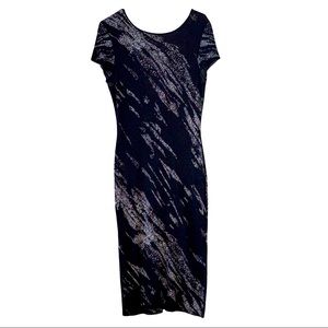 BCBG Size Large Dress Sliver/Black